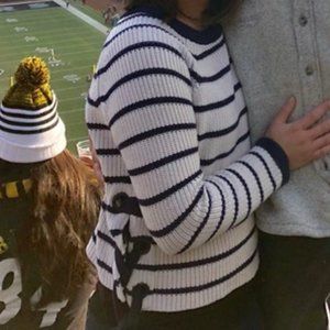 Forever 21 Striped Ribbed Sweater